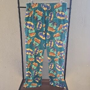 Mens Batman Teal Graphic PJ Pants